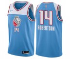 Sacramento Kings #14 Oscar Robertson Swingman Blue NBA Jersey - City Edition