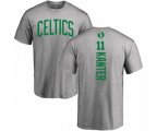 Boston Celtics #11 Enes Kanter Ash Backer T-Shirt