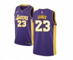 Los Angeles Lakers #23 LeBron James Purple NBA Swingman Statement Edition Jersey