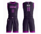 Minnesota Timberwolves #11 Naz Reid Swingman Purple Basketball Suit Jersey - City Edition