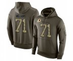 Washington Redskins #71 Trent Williams Green Salute To Service Pullover Hoodie