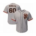 San Francisco Giants #60 Wandy Peralta Grey Alternate Flex Base Authentic Collection Baseball Player Jersey