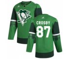 Pittsburgh Penguins #87 Sidney Crosby 2020 St. Patrick's Day Stitched Hockey Jersey