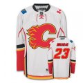 Calgary Flames #23 Sean Monahan Authentic White Away NHL Jersey