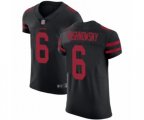 San Francisco 49ers #6 Mitch Wishnowsky Black Alternate Vapor Untouchable Elite Player Football Jersey