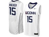 Uconn Huskies Kemba Walker #15 College Basketball Jersey - White