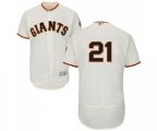 San Francisco Giants #21 Stephen Vogt Cream Home Flex Base Authentic Collection Baseball Jersey