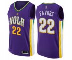 New Orleans Pelicans #22 Derrick Favors Swingman Purple Basketball Jersey - City Edition