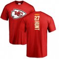 Kansas City Chiefs #27 Kareem Hunt Red Backer T-Shirt