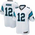 Carolina Panthers #12 D.J. Moore Game White NFL Jersey