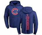 MLB Nike Chicago Cubs #28 Kyle Hendricks Royal Blue Backer Pullover Hoodie