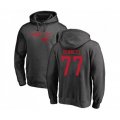 New England Patriots #77 Michael Bennett Ash One Color Pullover Hoodie