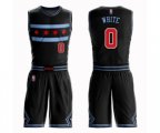 Chicago Bulls #0 Coby White Swingman Black Basketball Suit Jersey - City Edition