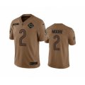 Chicago Bears #2 DJ Moore 2023 Brown Salute To Service Limited Football Stitched Jersey