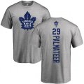 Toronto Maple Leafs #29 Mike Palmateer Ash Backer T-Shirt
