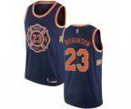 New York Knicks #23 Mitchell Robinson Swingman Navy Blue Basketball Jersey - City Edition
