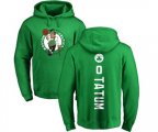 Boston Celtics #0 Jayson Tatum Kelly Green Backer Pullover Hoodie