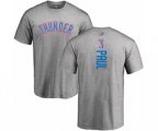 Oklahoma City Thunder #3 Chris Paul Ash Backer T-Shirt
