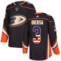 Anaheim Ducks #3 Kevin Bieksa Authentic Black USA Flag Fashion NHL Jersey