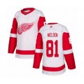 Detroit Red Wings #81 Frans Nielsen Authentic White Away Hockey Jersey
