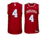 Men's Indiana Hoosiers Victor Oladipo #4 Big 10 Patch College Basketball Authentic Jerseys - Red