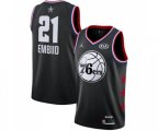 Philadelphia 76ers #21 Joel Embiid Swingman Black 2019 All-Star Game Basketball Jersey