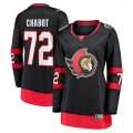 Women Ottawa Senators #72 Thomas Chabot Fanatics Branded Black 2020-21 Home Premier Breakaway Player Jersey