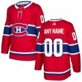 Montreal Canadiens Custom Red Authentic Jersey