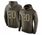 Tampa Bay Buccaneers #20 Ronde Barber Green Salute To Service Pullover Hoodie