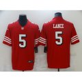 San Francisco 49ers #5 Trey Lance Red Nike Scarlet Player Limited Jersey
