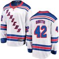 New York Rangers #42 Brendan Smith Fanatics Branded White Away Breakaway NHL Jersey