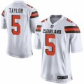 Cleveland Browns #5 Tyrod Taylor Game White NFL Jersey