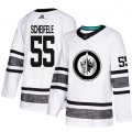 Winnipeg Jets #55 Mark Scheifele White 2019 All-Star Game Parley Authentic Stitched NHL Jersey