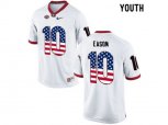 2016 US Flag Fashion-Youth Georgia Bulldogs Jacob Eason #10 College Football Limited Jerseys - White