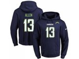 Los Angeles Chargers #13 Keenan Allen Navy Blue Name & Number Pullover NFL Hoodie
