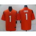 Cincinnati Bengals #1 Ja'Marr Chase Nike Orange 2021 NFL Draft First Round Pick Limited Jersey