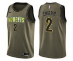 Denver Nuggets #2 Alex English Swingman Green Salute to Service NBA Jersey