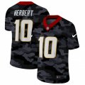 Los Angeles Chargers #10 Justin Herbert Camo 2020 Nike Limited Jersey