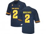 Men's Arizona State Sun Devils Mike Bercovici #2 College Football Jersey - Black