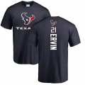 Houston Texans #21 Tyler Ervin Navy Blue Backer T-Shirt