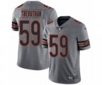 Chicago Bears #59 Danny Trevathan Limited Silver Inverted Legend Football Jersey