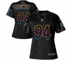 Women Indianapolis Colts #94 Tyquan Lewis Game Black Fashion Football Jersey