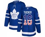Toronto Maple Leafs #16 Darcy Tucker Authentic Royal Blue USA Flag Fashion NHL Jersey