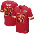 Kansas City Chiefs #27 Kareem Hunt Elite Red Home Drift Fashion NFL Jersey