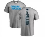 Carolina Panthers #5 Michael Palardy Ash Backer T-Shirt