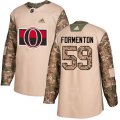 Ottawa Senators #59 Alex Formenton Authentic Camo Veterans Day Practice NHL Jersey