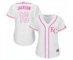 Women's Kansas City Royals #16 Bo Jackson Replica White Fashion Cool Base Baseball Jersey