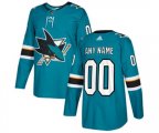 San Jose Sharks Customized Premier Teal Green Home NHL Jersey