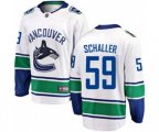 Vancouver Canucks #59 Tim Schaller Fanatics Branded White Away Breakaway NHL Jersey