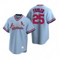 Nike St. Louis Cardinals #25 Dexter Fowler Light Blue Cooperstown Collection Road Stitched Baseball Jersey